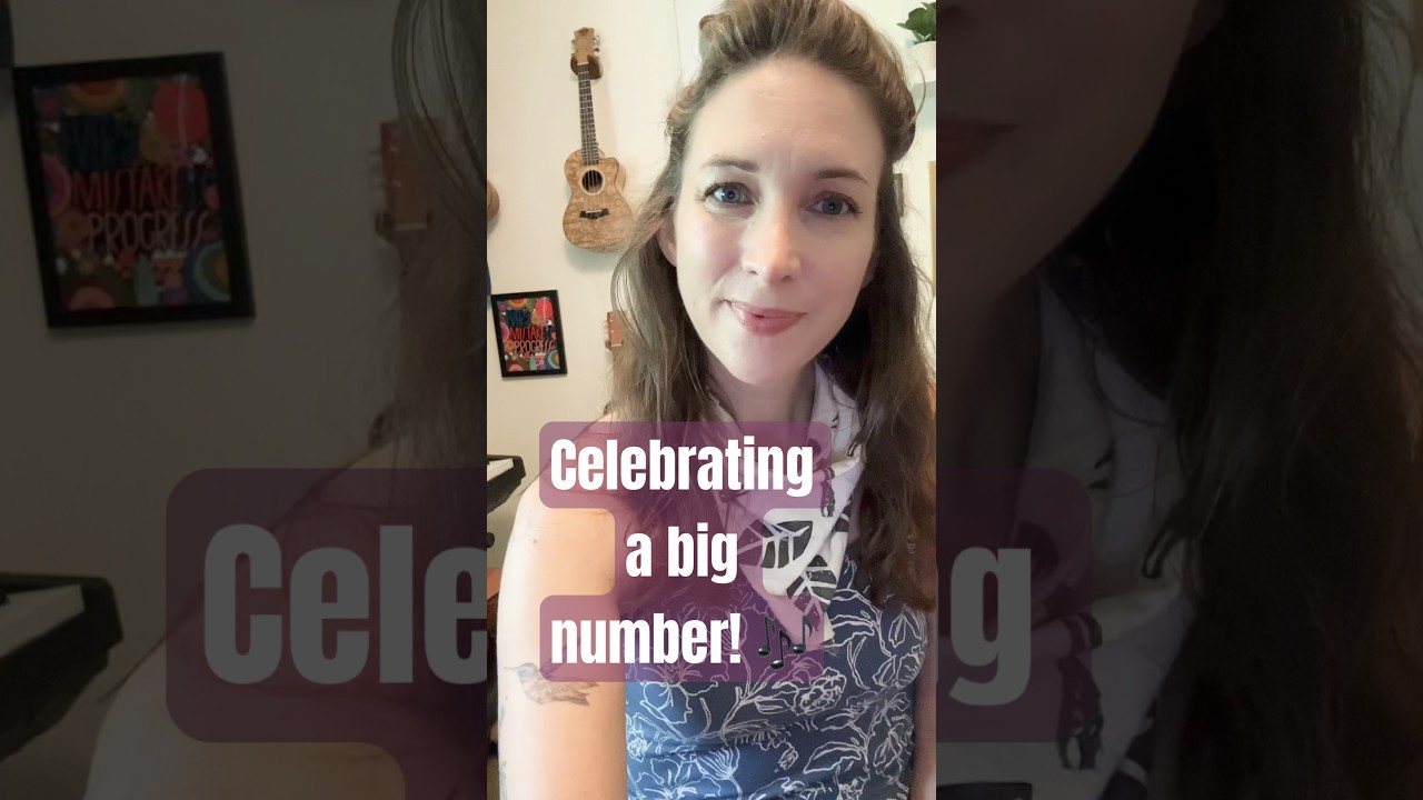 Excited to be at this milestone! Thanks for being here 🎶💞 #ukulele