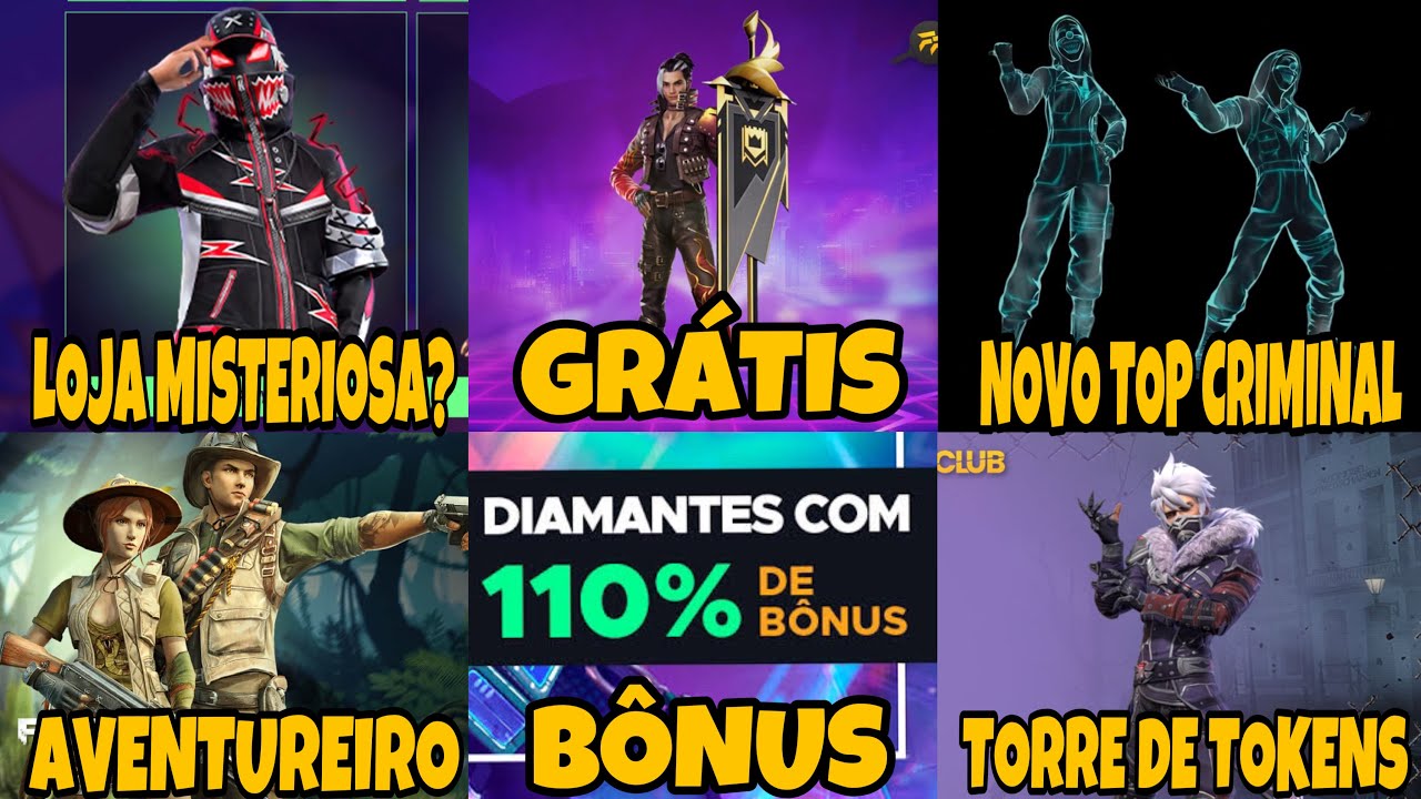 CADÊ O BÔNUS DE DIAMANTES FREE FIRE?110% DE DIAMANTES FREE FIRE