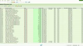How to use T- Code MB51