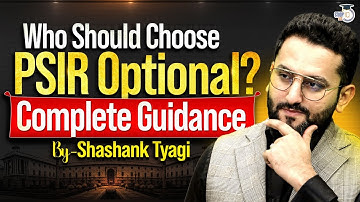 Who can choose PSIR Optional for UPSC? | Complete Guidance | StudyIQ IAS
