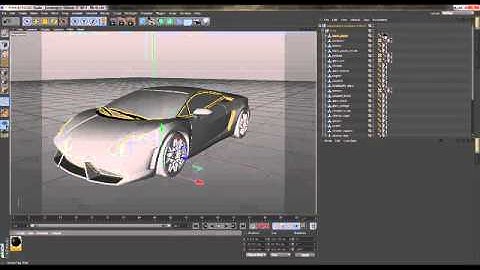 Cinema 4D Tutorial   Texturing and Animating a Car Model   Part 1 SD clip5