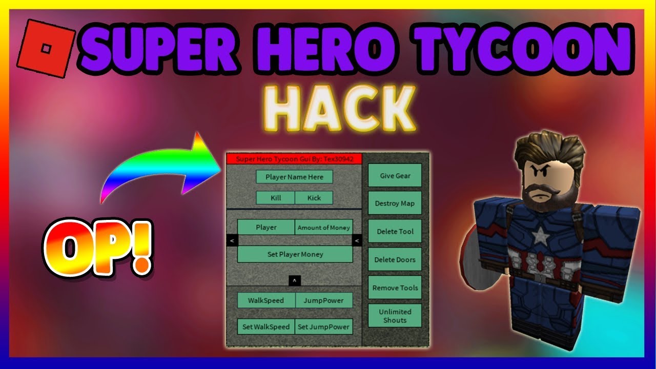 *WORKING* SUPER HERO TYCOON GUI - INSTANT CASH/ ALL WEAPONS & MORE - 