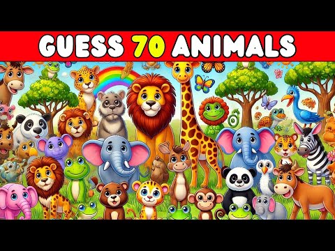 Can You Guess The Animal? ???????????? 70 animals in 3 seconds  | EASY to HARD!