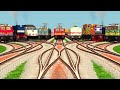9 Express Train Simulator Crossing Games On Junction Railroad // High Speed Railtrack // train video