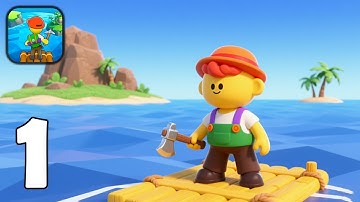 Island Survival: Idle Builder - Gameplay Walkthrough Part 1 - Build Your Deserted Island Empire