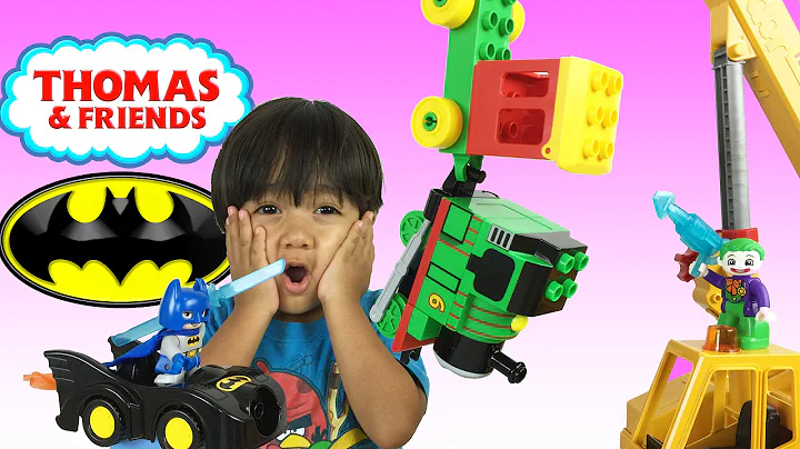 Ryan plays with Thomas & Friends and Lego Duplo To...