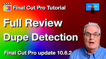 Dupe Detection - Duplication Ranges Final Cut Pro Update 10.6.2