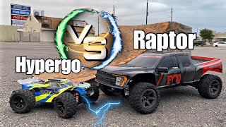 Traxxas Ford Raptor VS Hypergo!!!