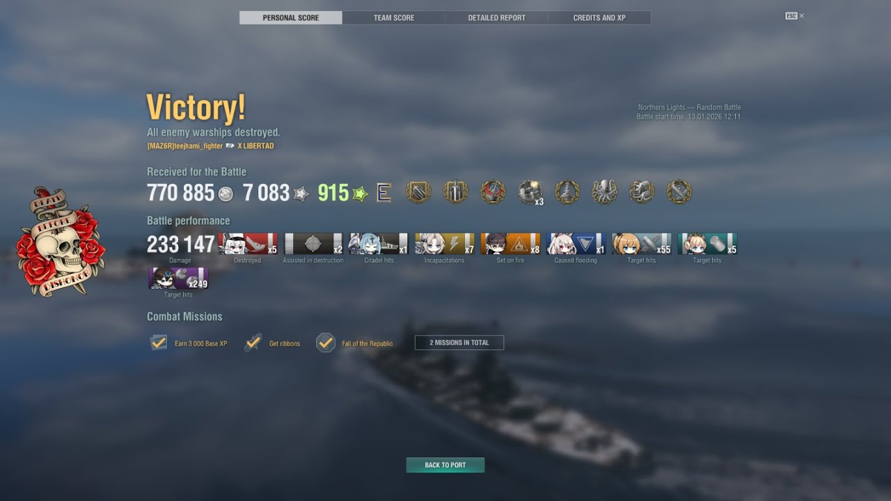 WOWS MAZ6R Libertad & U-4501 team up for an explosive comeback in Randoms