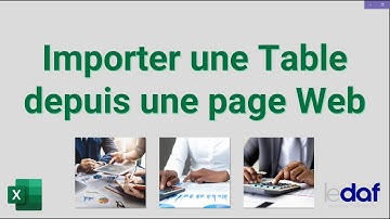 Astuces MS Excel   Importer des données Web