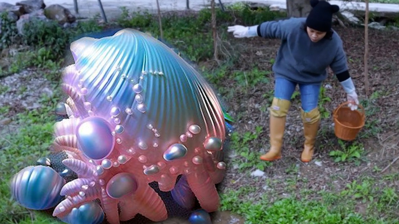 Uncover the most extraordinary treasure of nature! Amazing discovery of a rural girl by the stream