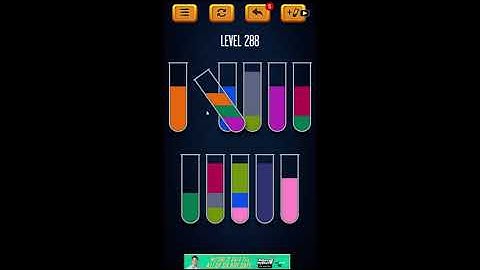 Water Sort Puzzle - Color Liquid Sorting Game Level 288 Solution