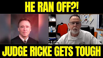 Judge Ricke LOWERS THE BOOM on Absconded Defendant!