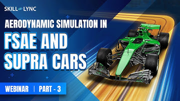Aerodynamic Simulation in FSAE & SUPRA Cars (PART 3) | Skill-Lync