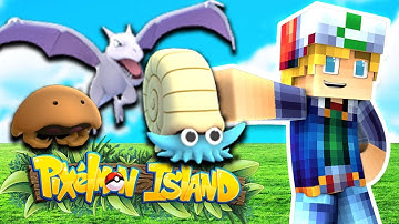 RARE FOSSIL POKEMON!?! (Minecraft Pokemon) Pixelmon Island #4