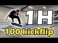 1h pour russir 100 kickflip 