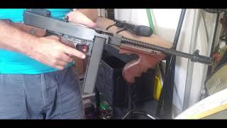 Troubleshooting a Thompson Sub machinegun that does not eject spent brass