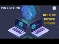 Poll - 20 ISA / IT Audit | Role of Device Driver MCQ Explained