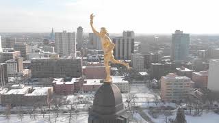 Drone Winnipeg - The Golden Boy