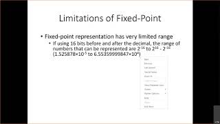 Lecture 13 - Floating Point Representations Net Worth