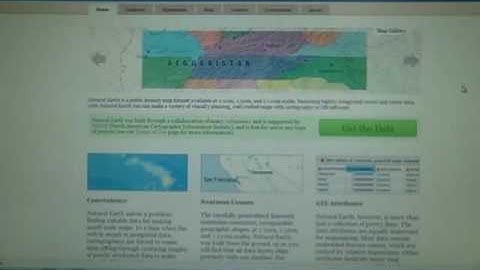 GISuser video  Natural Earth free Vector + Raster GIS data