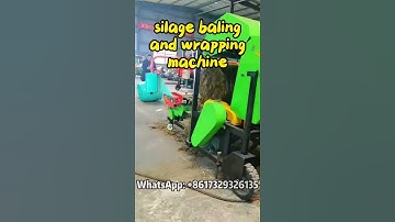 Round Bale Silage Wrapping Machine | Compact & Easy Operation #silage #straw #baler #farming