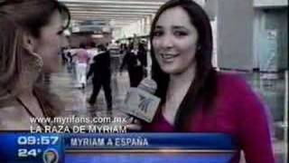 Myriam rumbo a España