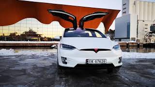 Tesla model x crazy light show | dans eden araba the dancing