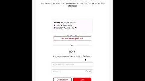 Webassign Enrollment