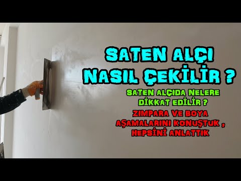 #SATEN #ALÇI NASIL ÇEKİLİR ? SON ALÇI SIVA AŞAMASI ! /  #Wie #man #gips #zeichnet