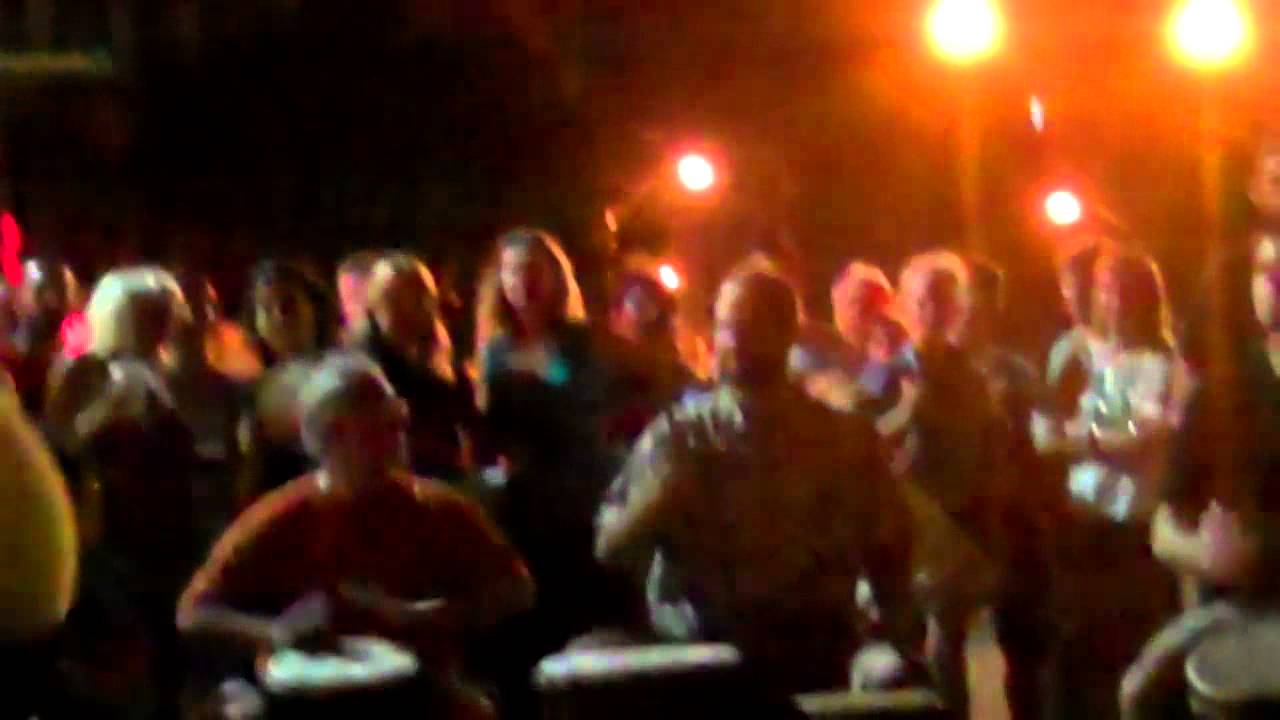 Pickle Mamas Angela Moser Fire Hooping with Raleigh Drum Circle, First