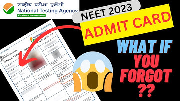 Forgot application Number || #neet 2023 #neet 2023 admit card #neet 2023 date #neet 2023 latest news