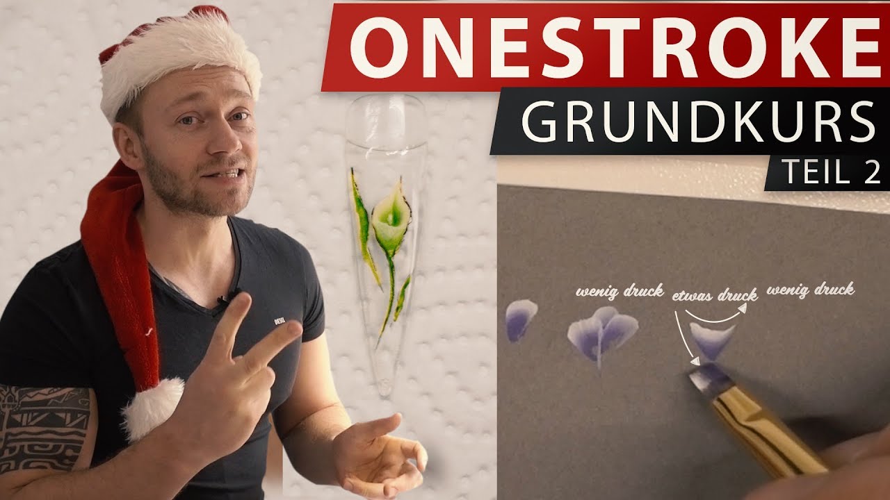 GelNägel oder AcrylNägel - NailArt - Onestroke für Anfänger - Teil 2