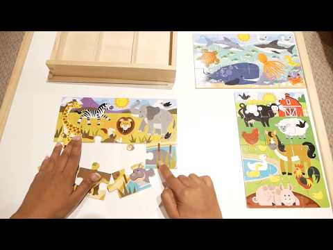 Animal Jigsaw Puzzles for kids Melissa & Doug Animal Puzzles Ocean Puzzle Farm Puzzle Safari Puzzle