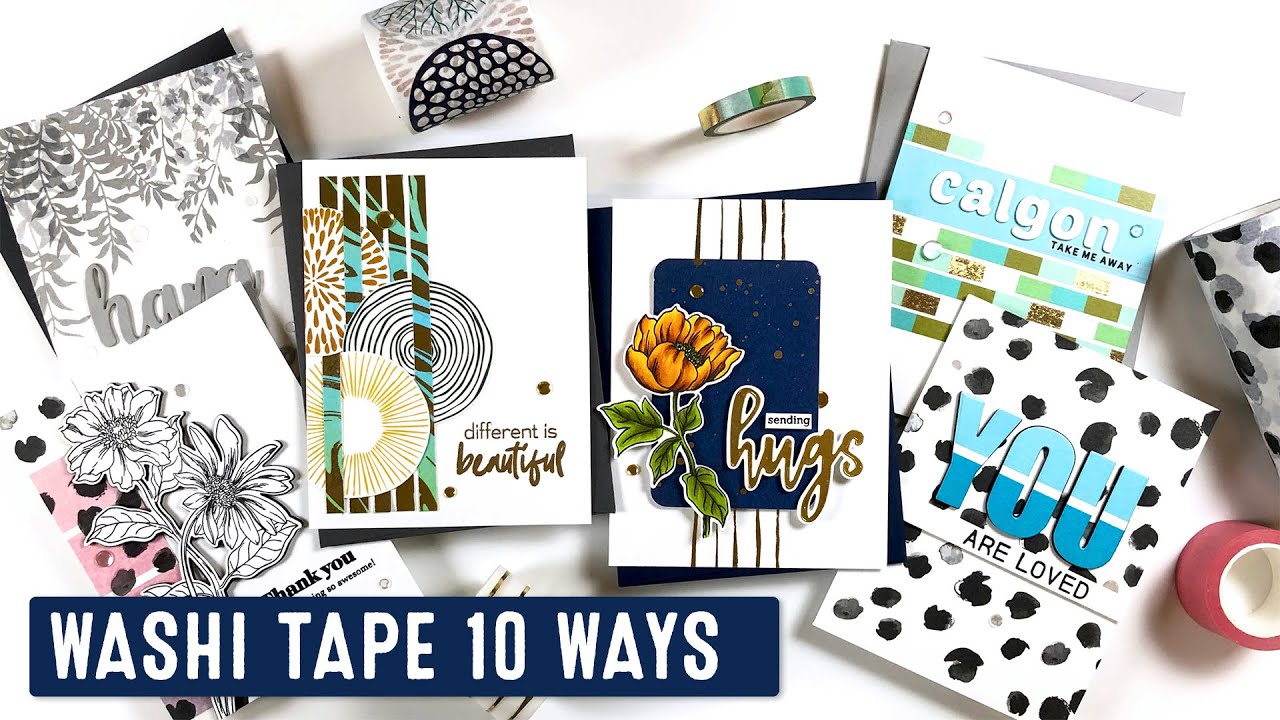 Washi Tape Scrapbooking Ideas  DIY Layered Heart Embellishments