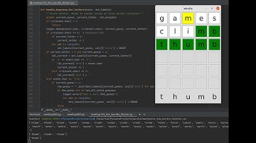 144 - Python wordle part 3 - tkinter gui - Beginners