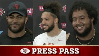 Warner, Hufanga, Banks Share First Impressions of 49ers Rookies