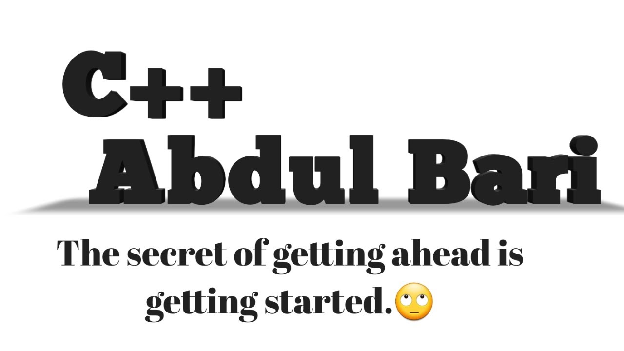 C++ by abdul bari || c++ - YouTube