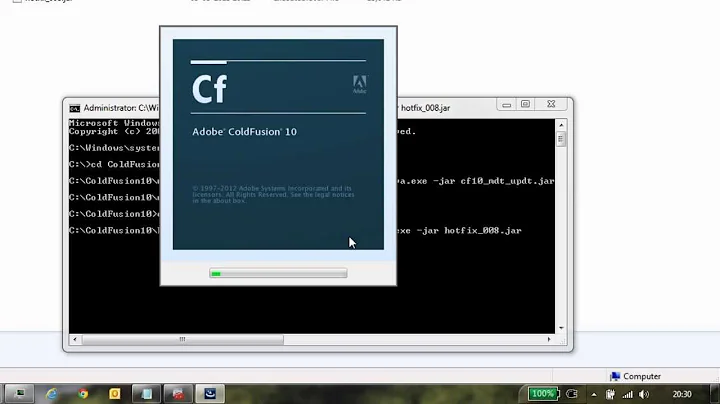 Install hotfixes in ColdFusion10