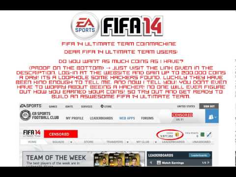 FIFA 14 Ultimate Team Coin Hack (PS4 Only)