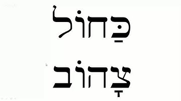 Aula de Hebraico - Modulo 2 - Aula 01