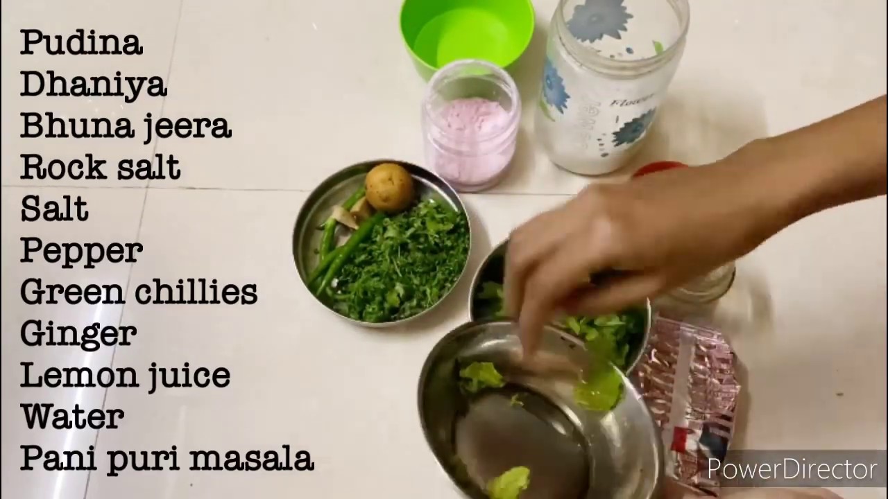 Green chutneyPani puri PaniHow to make Green chutney for Chaat,Bhel