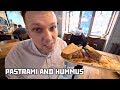Jewish Pastrami and Hummus at "Dickman's Deli". St Petersburg, Russia