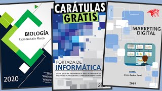 CARÁTULAS GRATIS EN WORD | CÓMO HACER PORTADAS EN WORD TUTORIAL FÁCIL Y  RÁPIDO. - thptnganamst.edu.vn