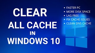 how to remove all cache in windows 10 easily | free up disk space in windows 10