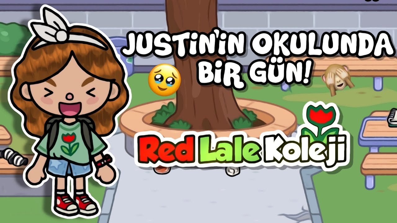 JUSTİN'İN OKULUNDA BİR GÜN!🤩// RED LALE KOLEJİ🌷✨\\ @JustinTocaLife #Redlalekoleji #anasayfa #keşfet 