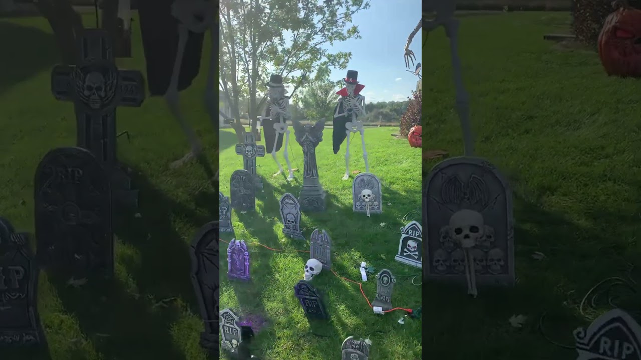 INSANE HALLOWEEN DISPLAY!!! | Full Video On My Channel #halloween #scary #shorts