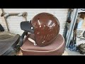 Реставрация старого советского мотоциклетного шлема. Как за 20 минут восстановить каску