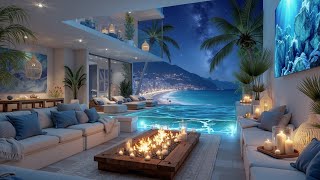 Luxury Jazz Music for Night | Relaxing Chill Jazz Vibes by the Ocean Ambience