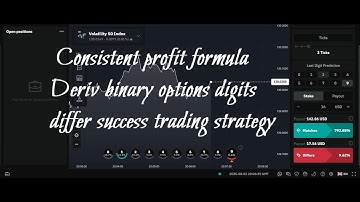Consistent profit formula Deriv binary options digits differ success trading strategy